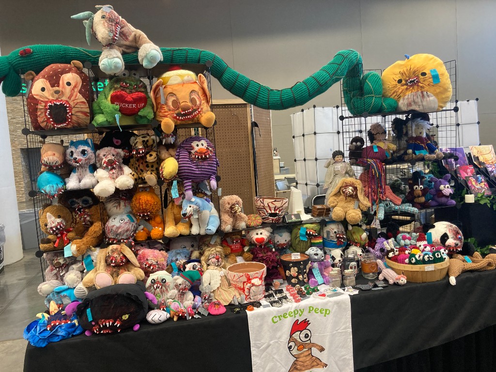 Creepy Peep booth at convention