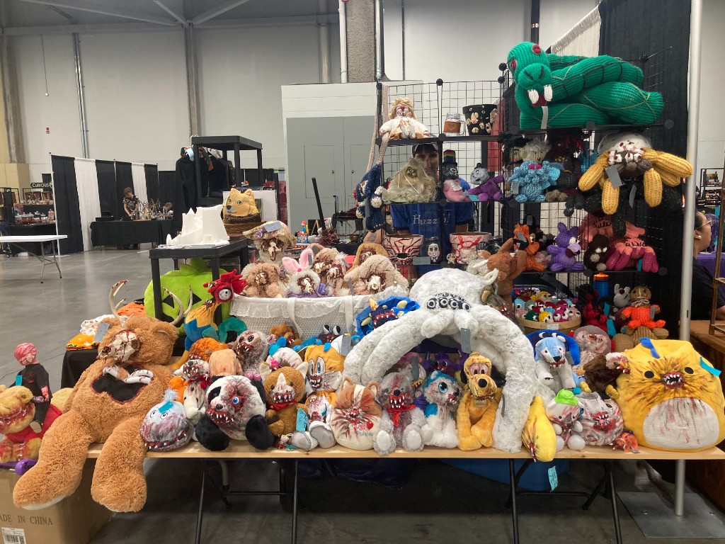 Creepy Peep indoor booth setup