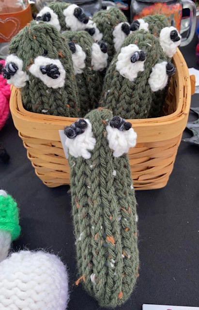 Pickle Pals - knitted pickle plushies